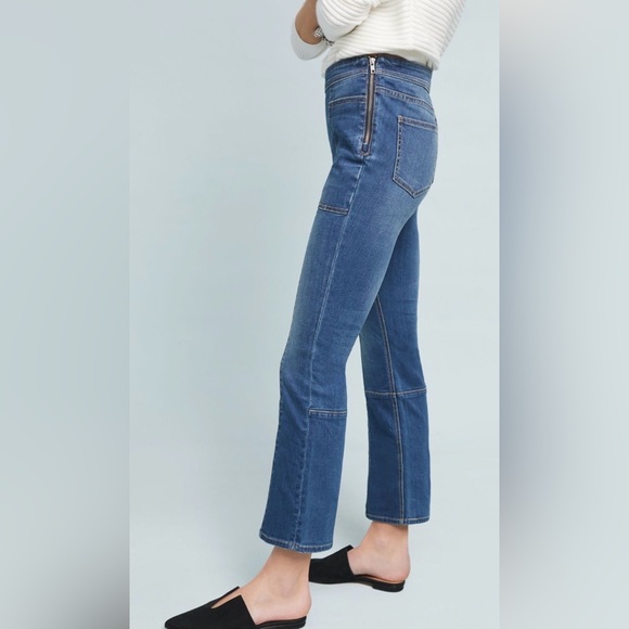 ‼️RARE‼️🎸Pilcro+The Letterpress🎸🔥NWT🔥Utility High-Rise Cropped Bootcut Pants—26 - Picture 4 of 16